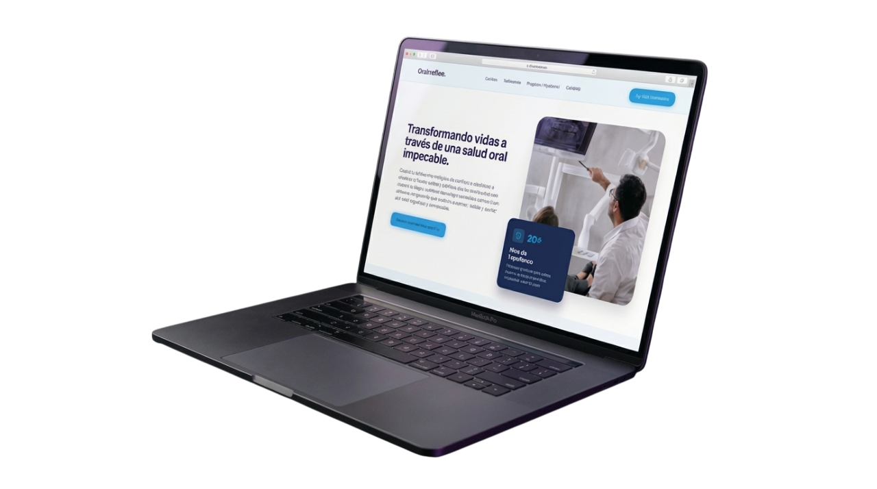 Laptop mostrando diseño web profesional de Nextzy Agency