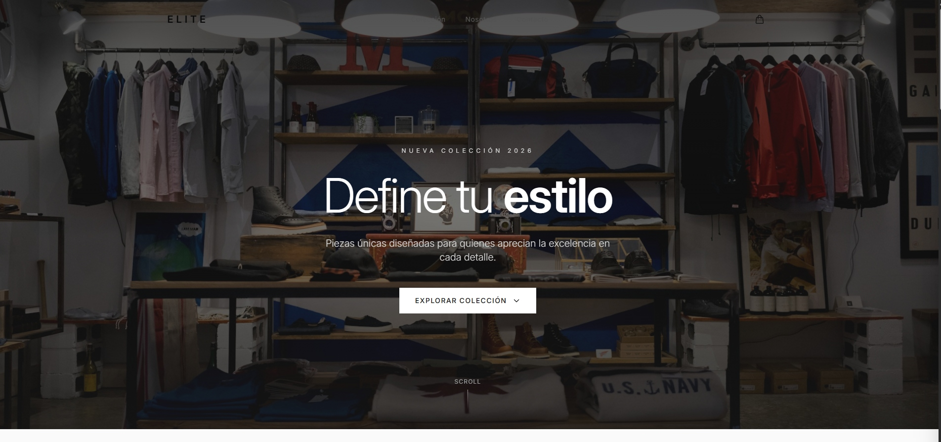 Caso de estudio: Elite Store - Tienda online de moda diseñada por Nextzy Agency